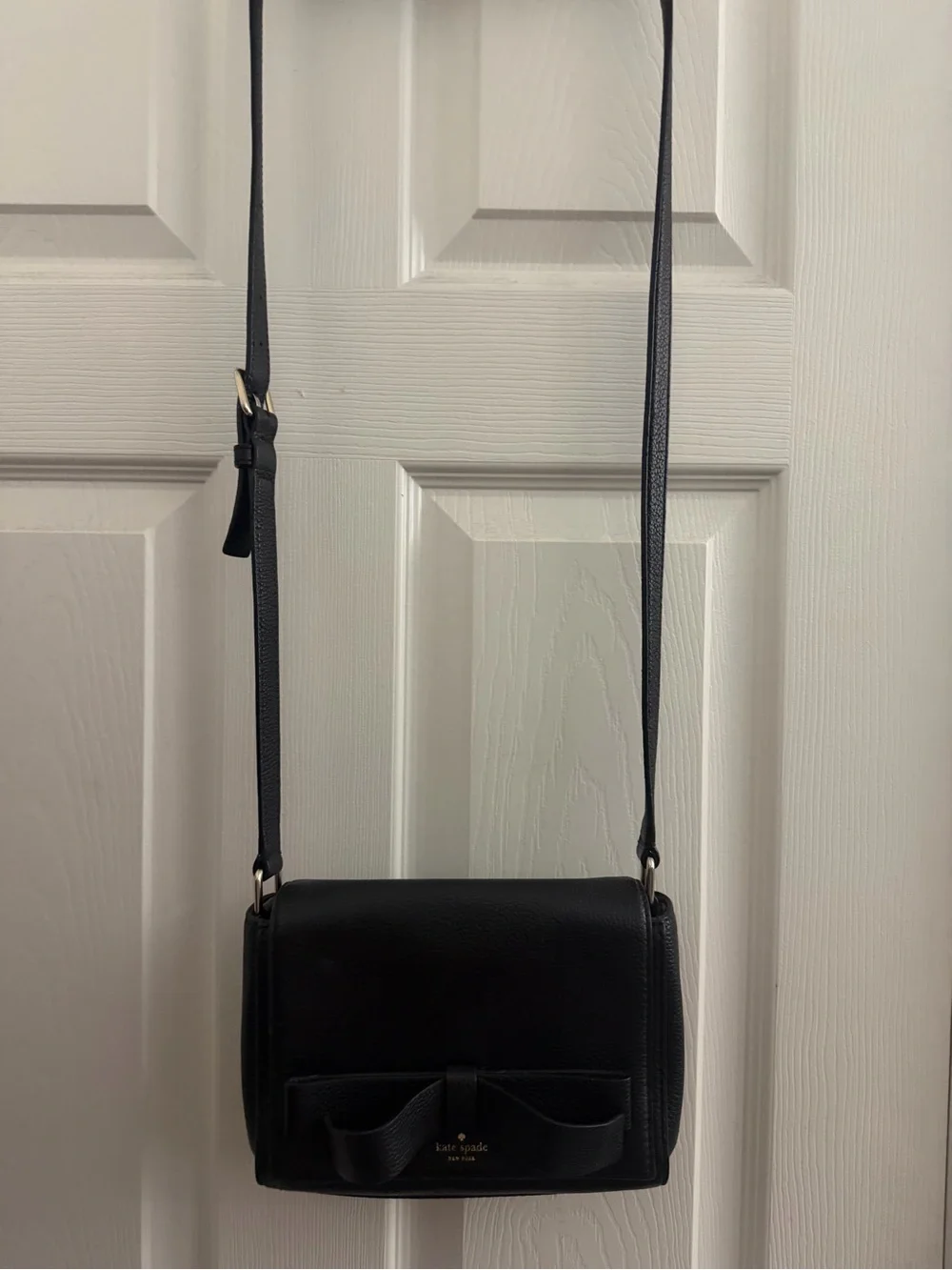 Kate Spade New York Small Pebbled Leather Bow Crossbody Bag